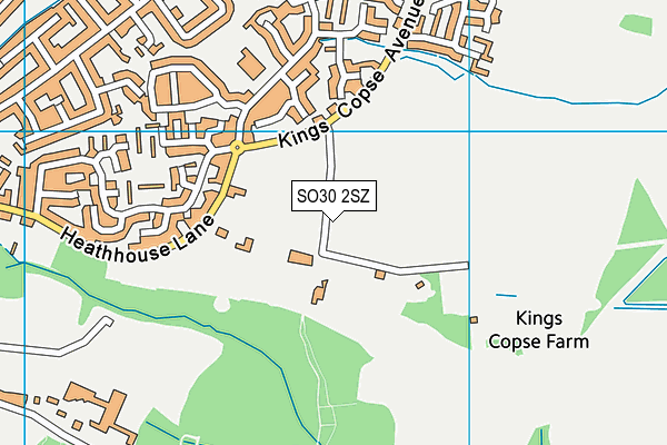 SO30 2SZ map - OS VectorMap District (Ordnance Survey)