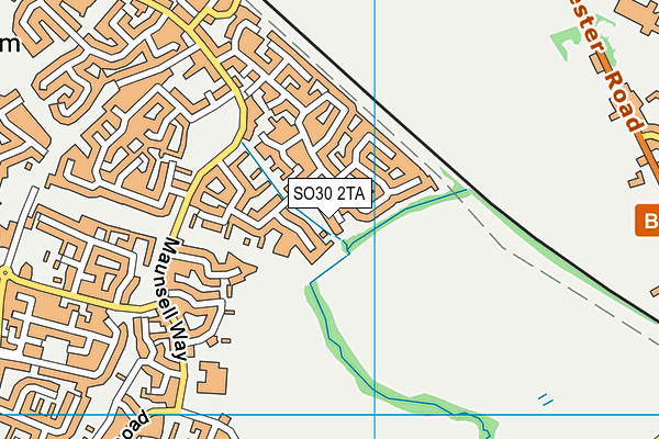 SO30 2TA map - OS VectorMap District (Ordnance Survey)