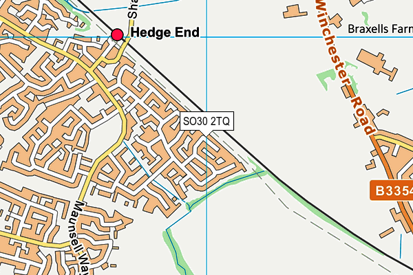 SO30 2TQ map - OS VectorMap District (Ordnance Survey)