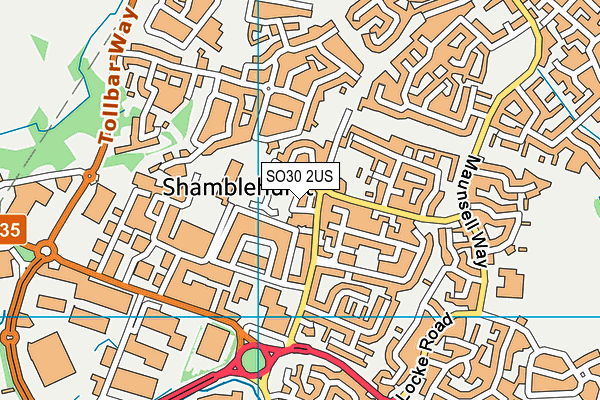 SO30 2US map - OS VectorMap District (Ordnance Survey)