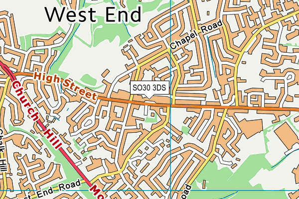 SO30 3DS map - OS VectorMap District (Ordnance Survey)