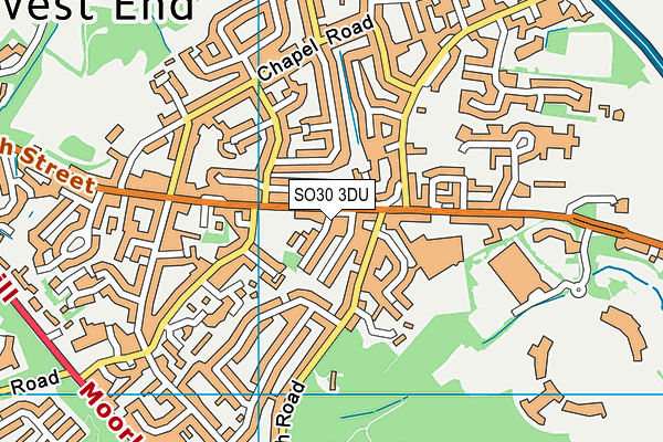 SO30 3DU map - OS VectorMap District (Ordnance Survey)