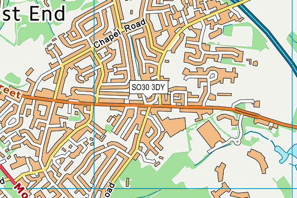 SO30 3DY map - OS VectorMap District (Ordnance Survey)