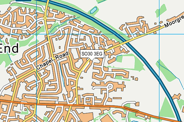 Saint James' Church of England Primary School map (SO30 3EG) - OS VectorMap District (Ordnance Survey)