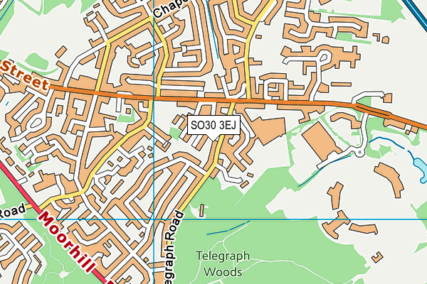 SO30 3EJ map - OS VectorMap District (Ordnance Survey)