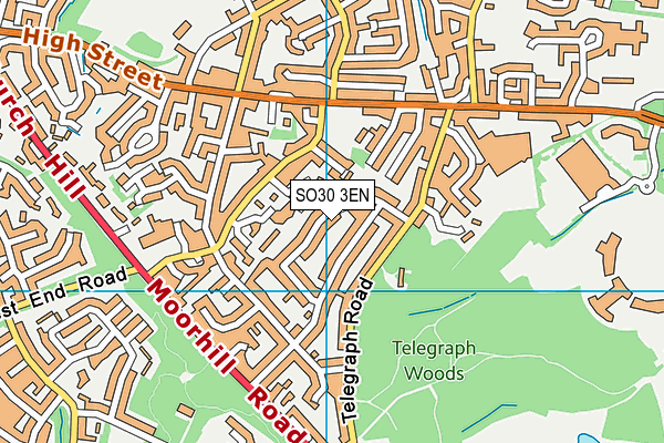 SO30 3EN map - OS VectorMap District (Ordnance Survey)