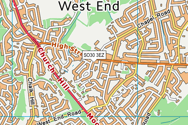 SO30 3EZ map - OS VectorMap District (Ordnance Survey)