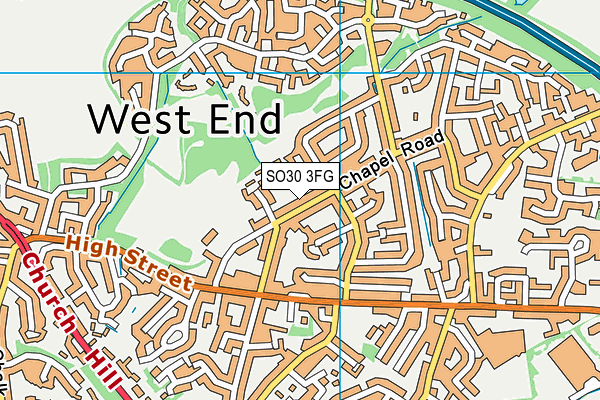 SO30 3FG map - OS VectorMap District (Ordnance Survey)