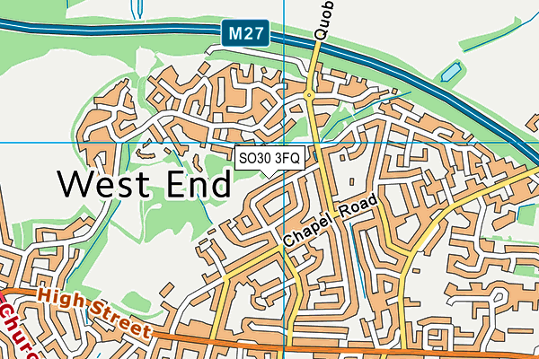 SO30 3FQ map - OS VectorMap District (Ordnance Survey)