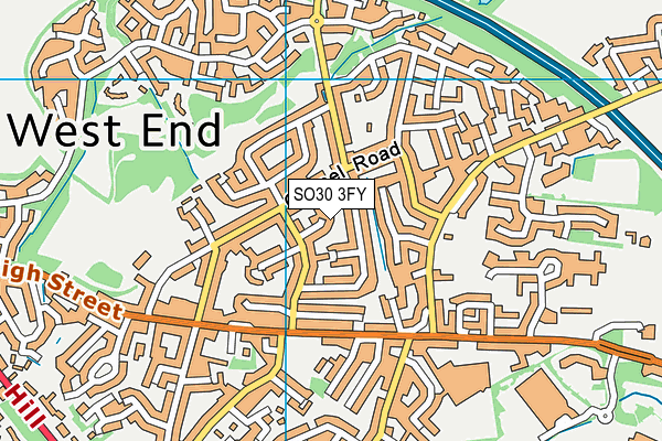 SO30 3FY map - OS VectorMap District (Ordnance Survey)