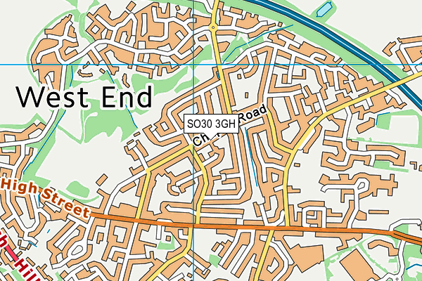 SO30 3GH map - OS VectorMap District (Ordnance Survey)