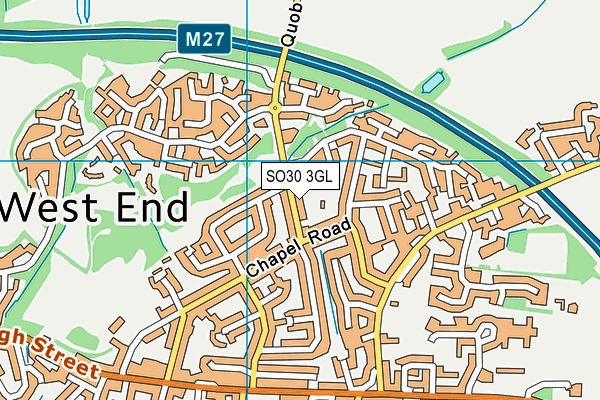 SO30 3GL map - OS VectorMap District (Ordnance Survey)