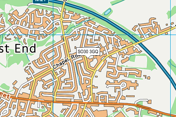 SO30 3GQ map - OS VectorMap District (Ordnance Survey)