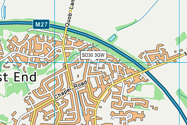 SO30 3GW map - OS VectorMap District (Ordnance Survey)