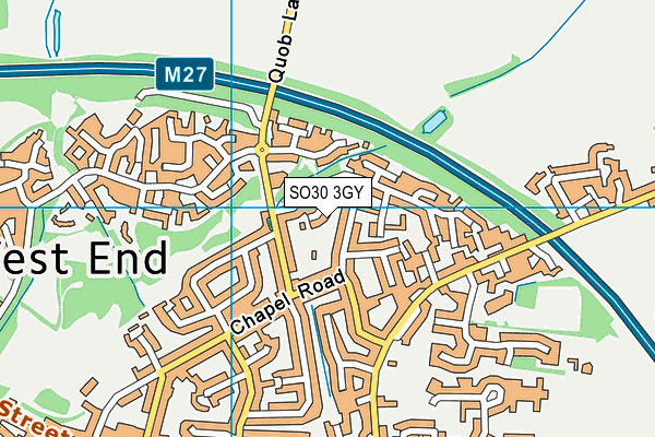 SO30 3GY map - OS VectorMap District (Ordnance Survey)