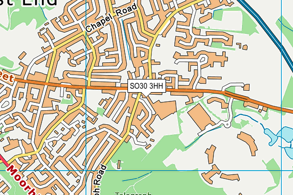 SO30 3HH map - OS VectorMap District (Ordnance Survey)