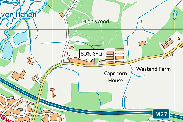 SO30 3HQ map - OS VectorMap District (Ordnance Survey)