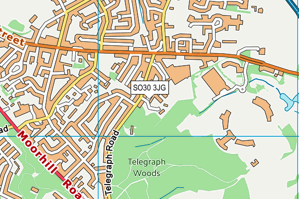 SO30 3JG map - OS VectorMap District (Ordnance Survey)