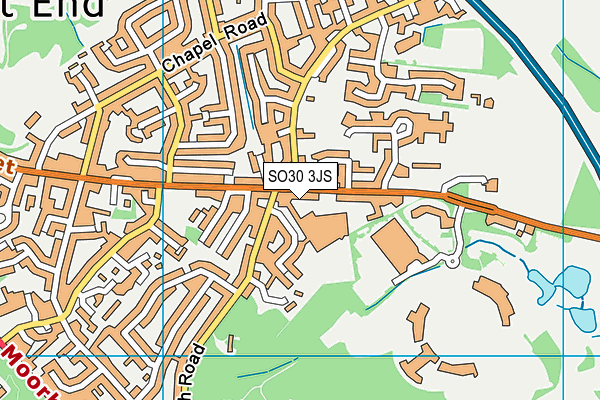 SO30 3JS map - OS VectorMap District (Ordnance Survey)