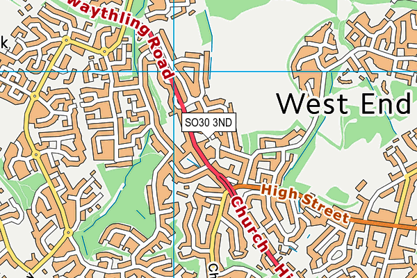 SO30 3ND map - OS VectorMap District (Ordnance Survey)