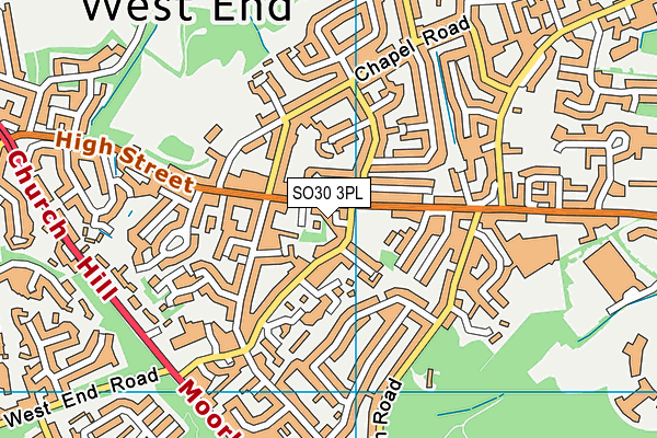 SO30 3PL map - OS VectorMap District (Ordnance Survey)