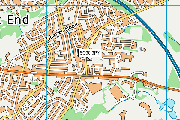 SO30 3PY map - OS VectorMap District (Ordnance Survey)