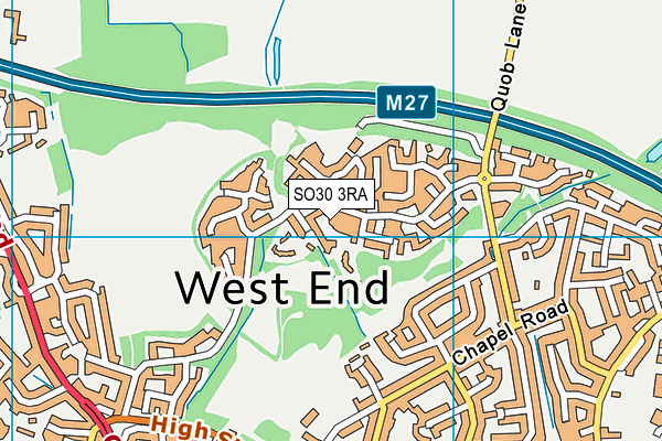 SO30 3RA map - OS VectorMap District (Ordnance Survey)