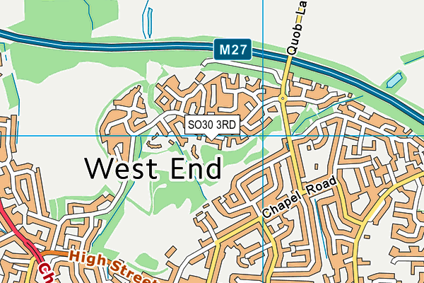 SO30 3RD map - OS VectorMap District (Ordnance Survey)