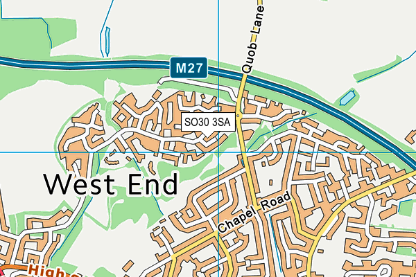 SO30 3SA map - OS VectorMap District (Ordnance Survey)