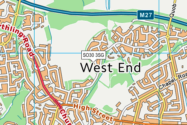 SO30 3SG map - OS VectorMap District (Ordnance Survey)