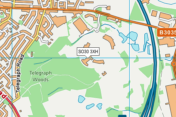 The Ageas Bowl (Hampshire Ccc) map (SO30 3XH) - OS VectorMap District (Ordnance Survey)