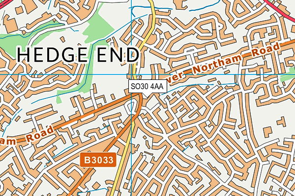 SO30 4AA map - OS VectorMap District (Ordnance Survey)