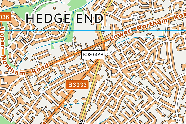 SO30 4AB map - OS VectorMap District (Ordnance Survey)