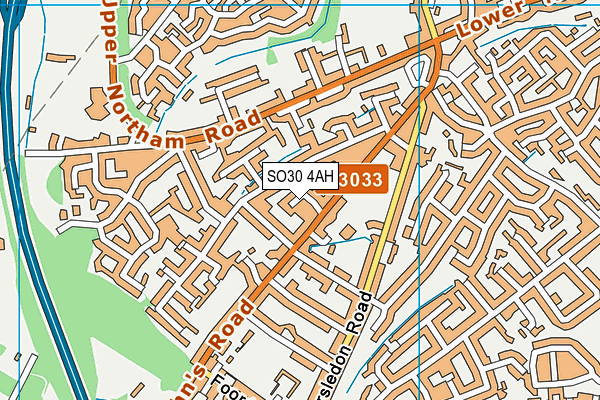 SO30 4AH map - OS VectorMap District (Ordnance Survey)
