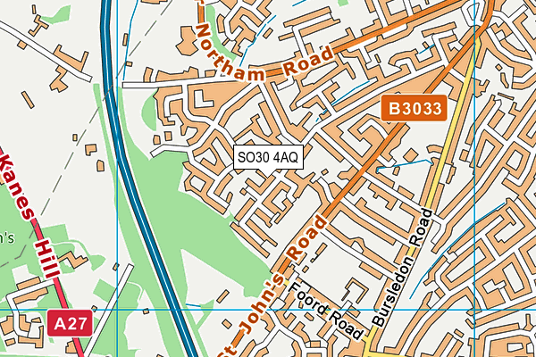 SO30 4AQ map - OS VectorMap District (Ordnance Survey)