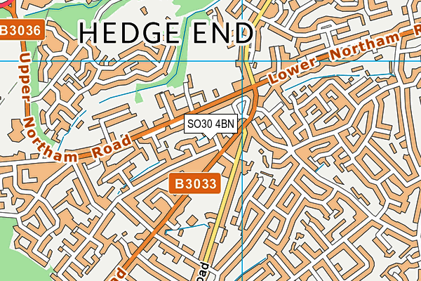 SO30 4BN map - OS VectorMap District (Ordnance Survey)