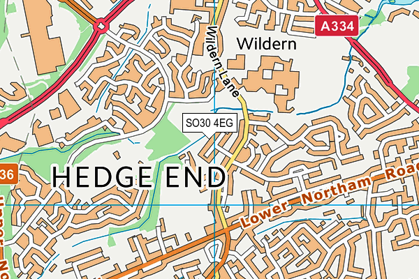 SO30 4EG map - OS VectorMap District (Ordnance Survey)