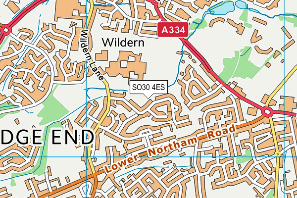 SO30 4ES map - OS VectorMap District (Ordnance Survey)