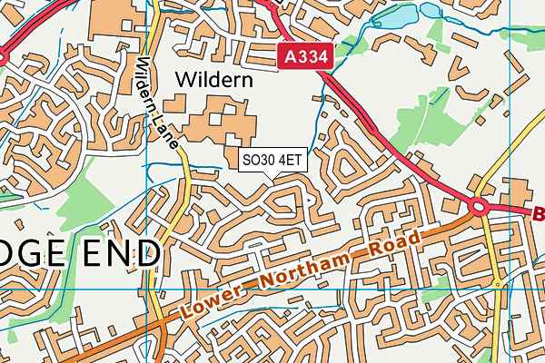 SO30 4ET map - OS VectorMap District (Ordnance Survey)