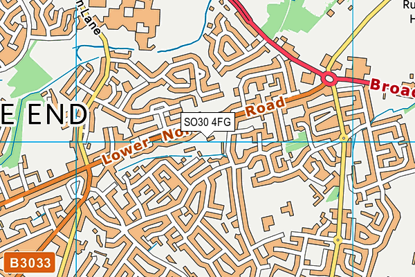 SO30 4FG map - OS VectorMap District (Ordnance Survey)