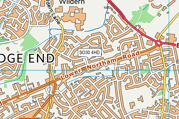 SO30 4HD map - OS VectorMap District (Ordnance Survey)