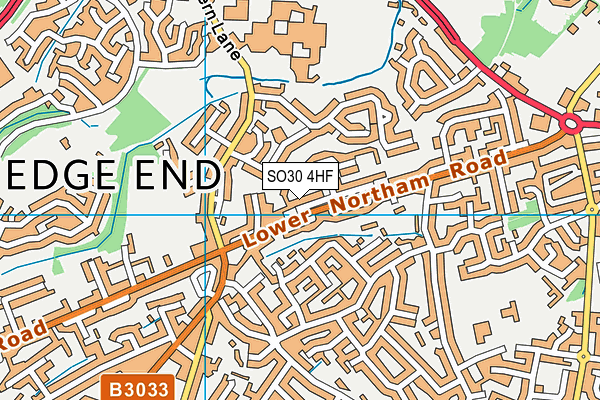 SO30 4HF map - OS VectorMap District (Ordnance Survey)