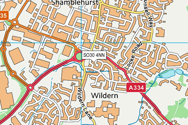 SO30 4NN map - OS VectorMap District (Ordnance Survey)