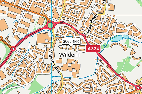 SO30 4NR map - OS VectorMap District (Ordnance Survey)