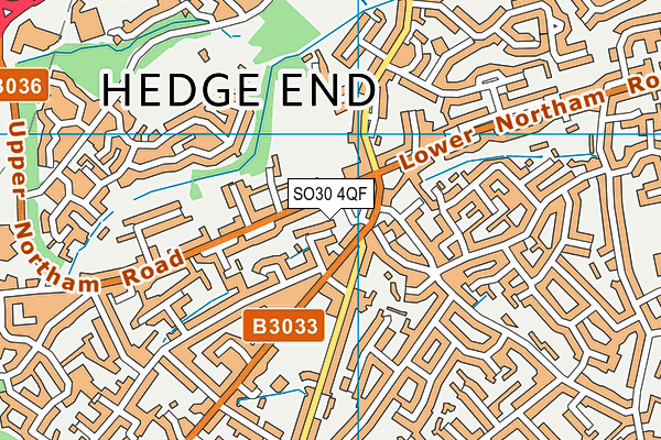 SO30 4QF map - OS VectorMap District (Ordnance Survey)