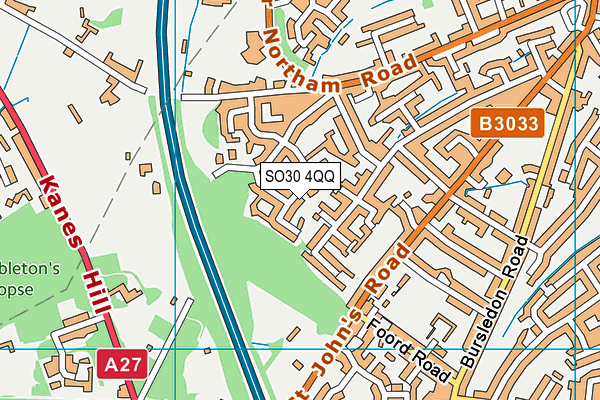 SO30 4QQ map - OS VectorMap District (Ordnance Survey)