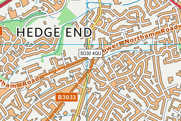 SO30 4QU map - OS VectorMap District (Ordnance Survey)