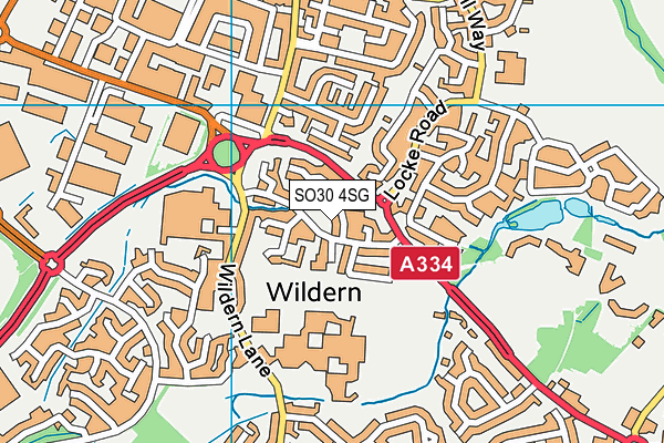 SO30 4SG map - OS VectorMap District (Ordnance Survey)