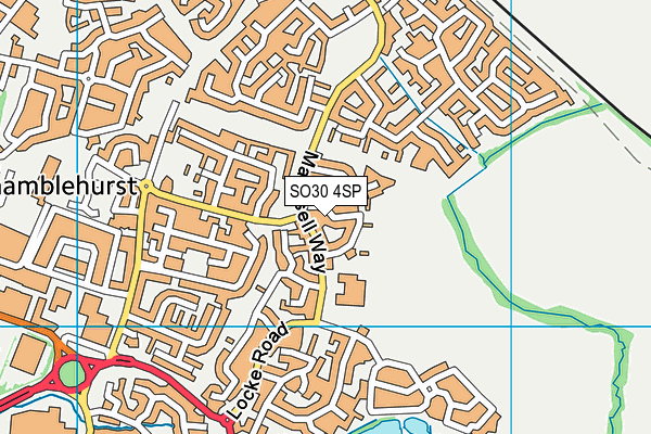SO30 4SP map - OS VectorMap District (Ordnance Survey)
