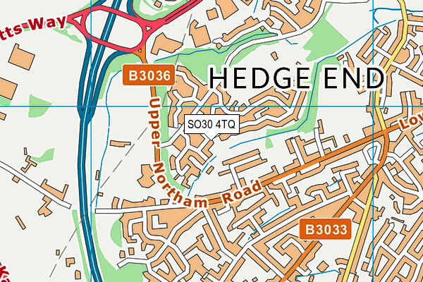 SO30 4TQ map - OS VectorMap District (Ordnance Survey)